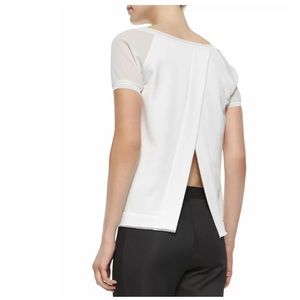 NWT Elie Tahari Sport Juliana Mesh Open-Back T
